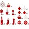 R N' D Toys Candycane Ornament Set – Christmas Candy Cane Shatterproof Balls and Candy Hanging Ornaments for Indoor or Outdoor Christmas Tree, Holiday Party, Home Décor - 82 Piece Set